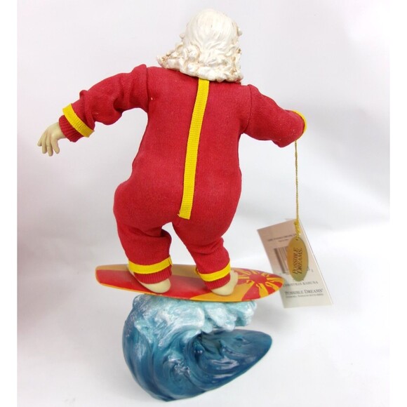 2001 Possible Dreams Clothtique Christmas Kahuna Santa Hawaii Surfer 713504 - Picture 5 of 8